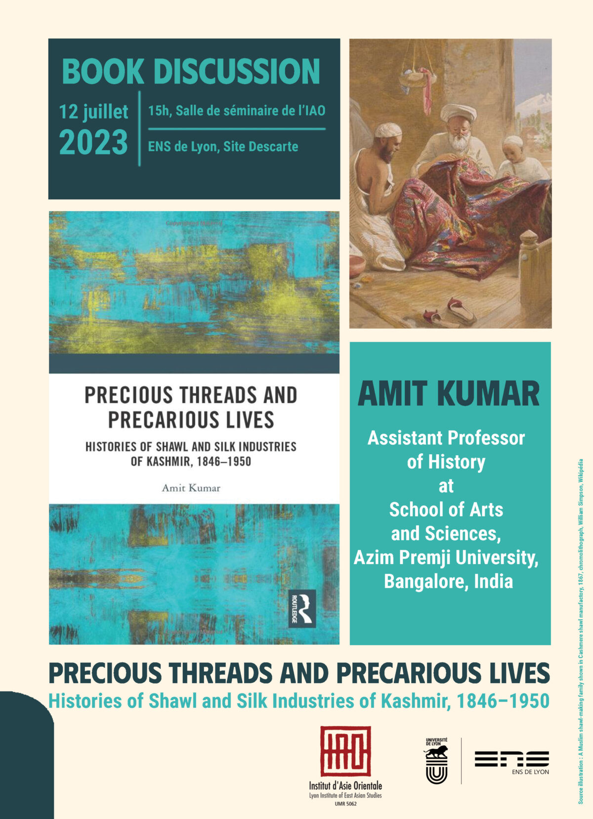 « Precious Threads and Precarious Lives Histories of Shawl and Silk Industries of Kashmir, 1846–1950 »